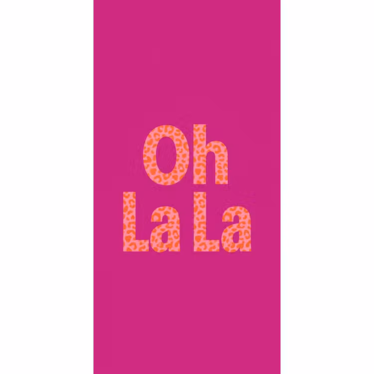 Behang - Oh la la - Luipaardprint - Roze — 2