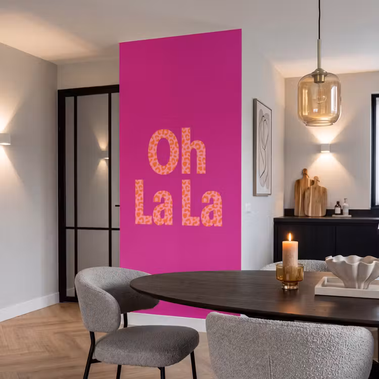 Behang - Oh la la - Luipaardprint - Roze — 5