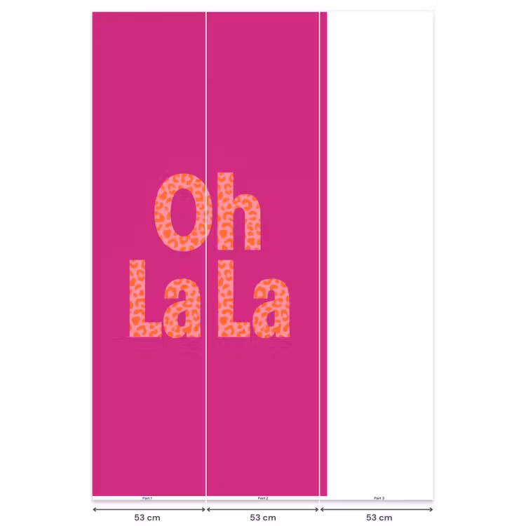 Behang - Oh la la - Luipaardprint - Roze — 6
