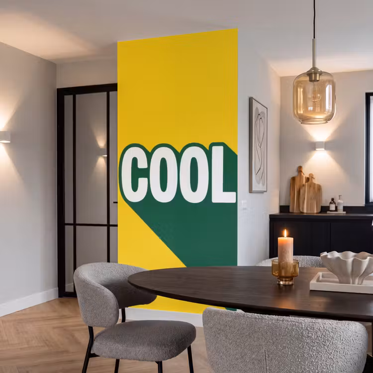 Behang - Cool - Geel - Groen — 5