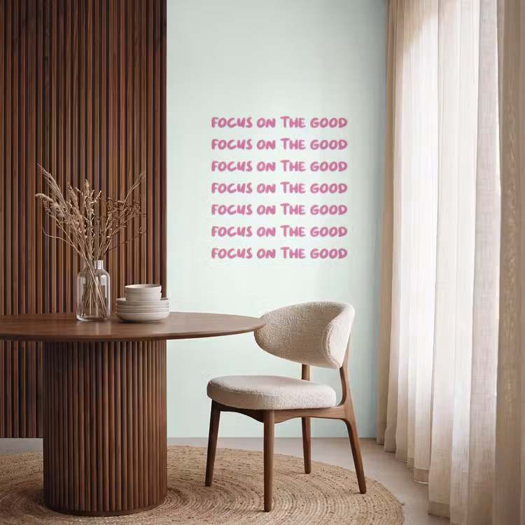 Behang - Focus on the good - Roze — 4