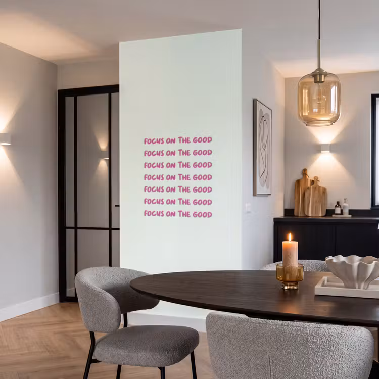 Behang - Focus on the good - Roze — 5