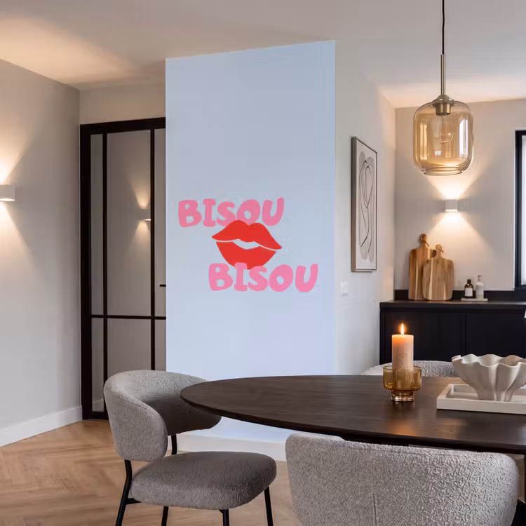 Behang - Lippen - Bisou - Blauw — 5