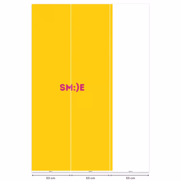 Behang - Smile - Roze - Geel — 6