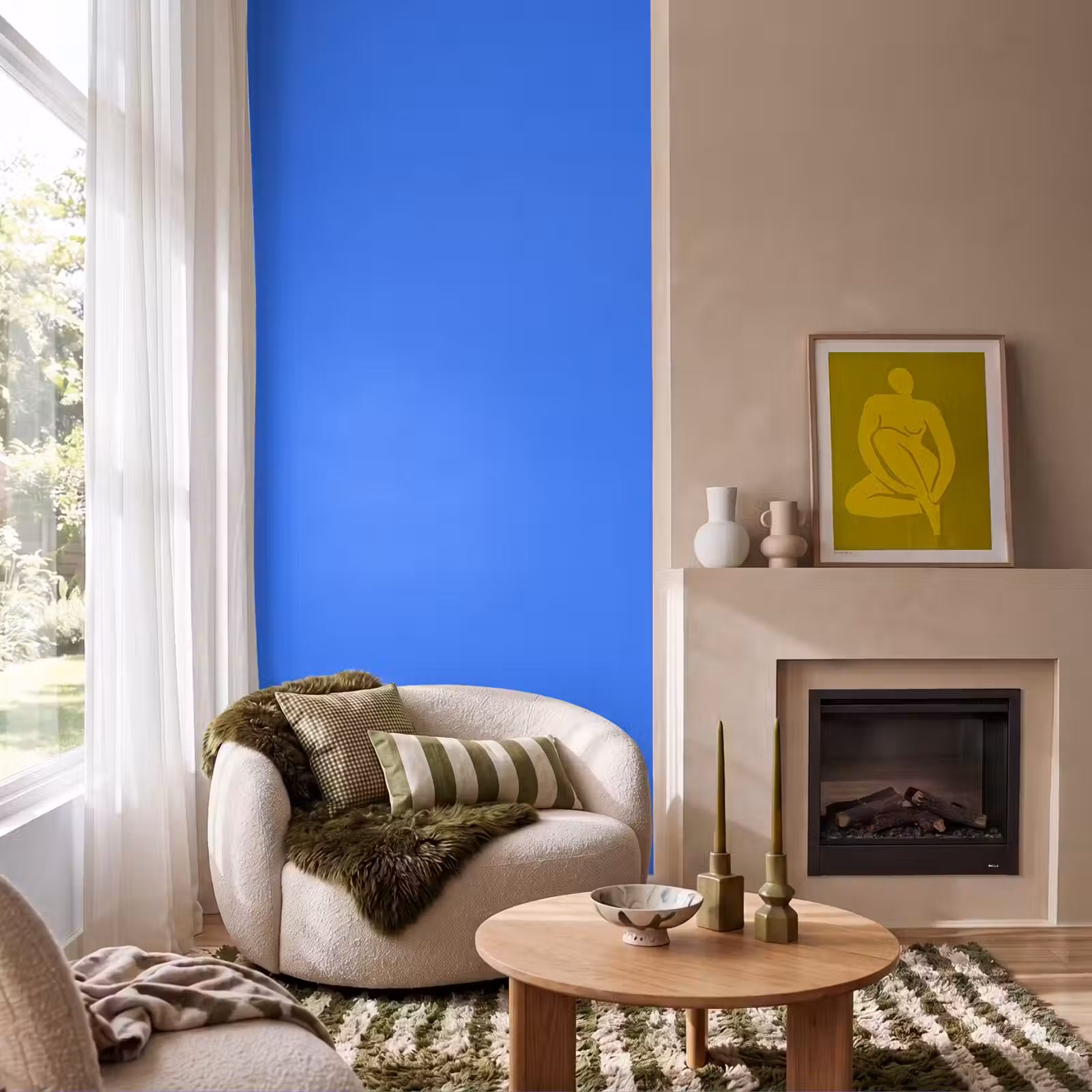 Behang - Vivid - Cobalt - Blauw — 1