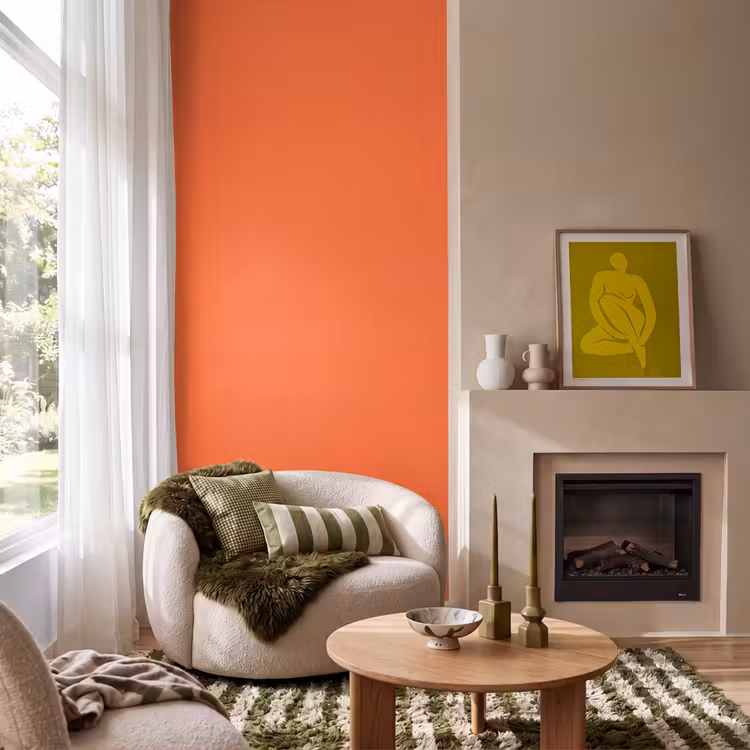 Behang - Vivid - Amber - Oranje — 1
