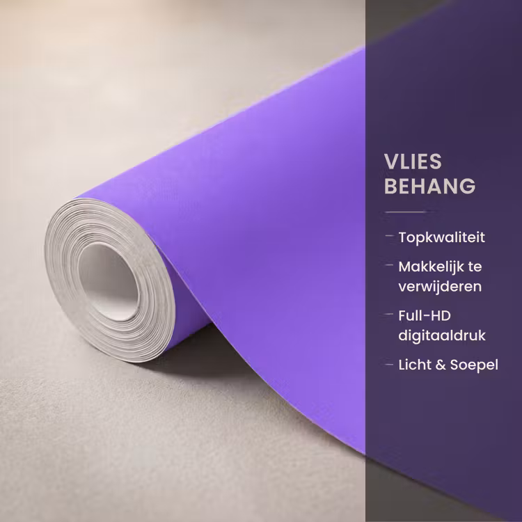Behang - Vivid - Violet - Paars — 3