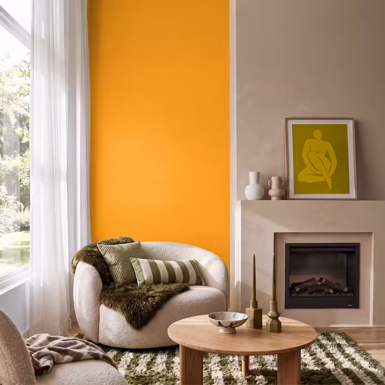 Behang - Warm - Ochre - Oranje — 1