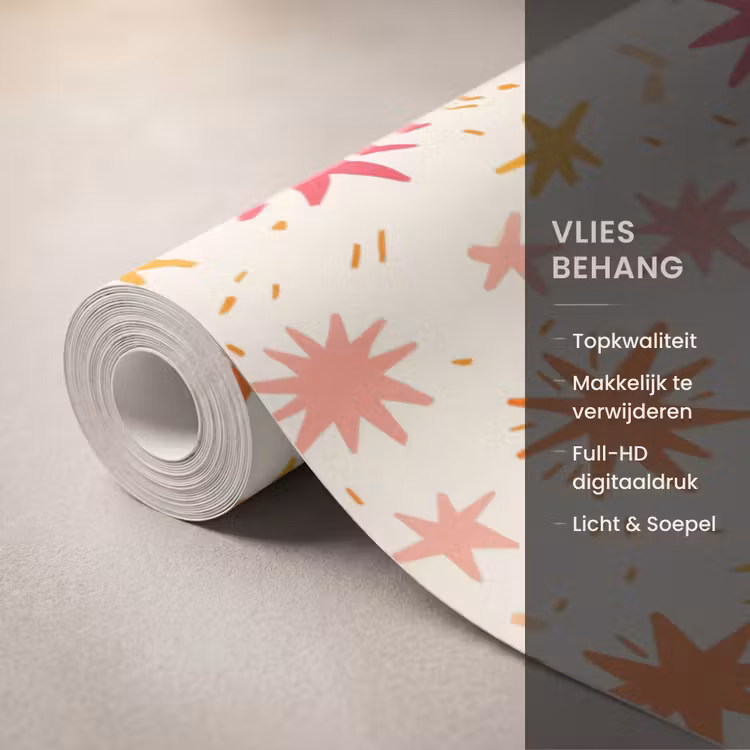 Behang - Sterren - Speels - Kleurrijk — 3