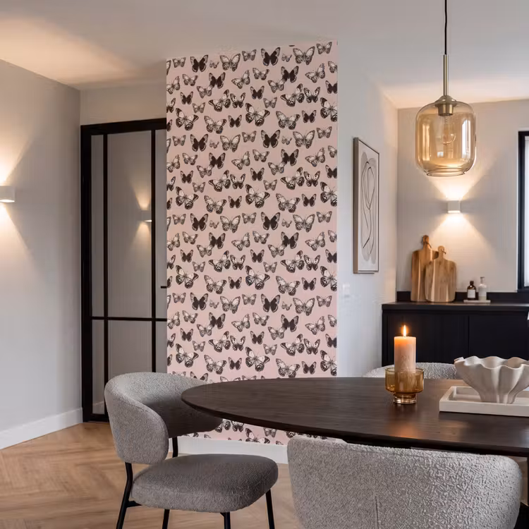 Behang - Tijdloos - Vlinders - Perzik — 5