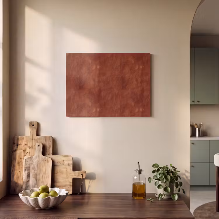 Akoestisch schilderij - Stucwerk - Textuur - Terracotta — 4