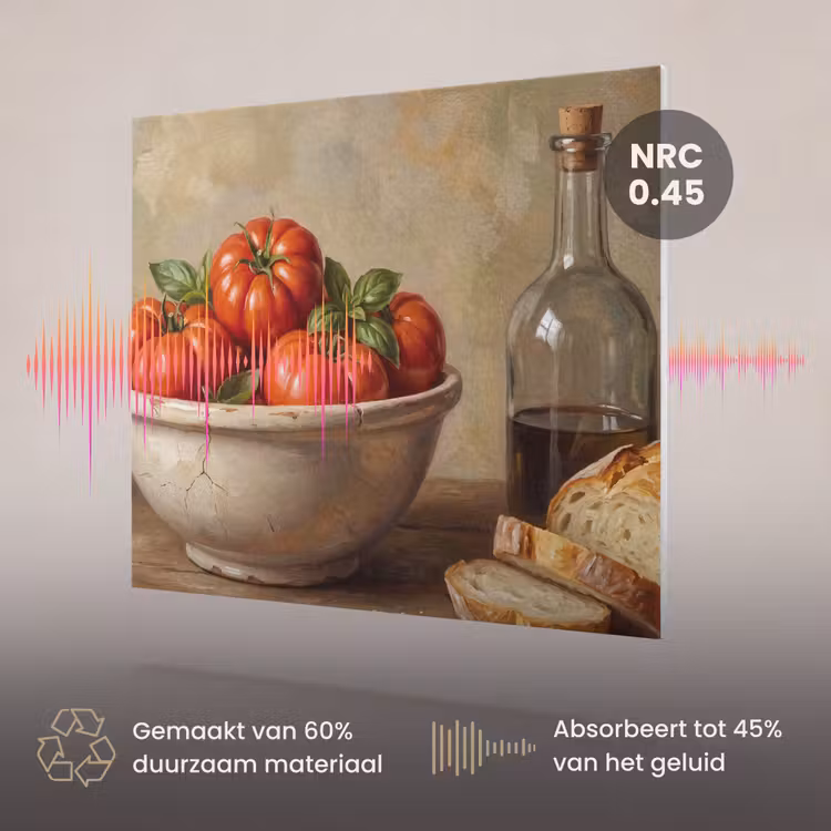 Akoestisch schilderij - Tomaten - Kom - Eten — 3