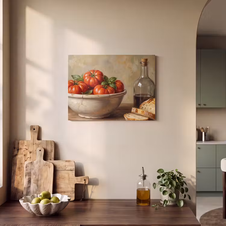 Akoestisch schilderij - Tomaten - Kom - Eten — 4