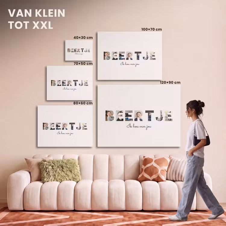 Akoestisch schilderij - Beertje - Lettercollage — 7