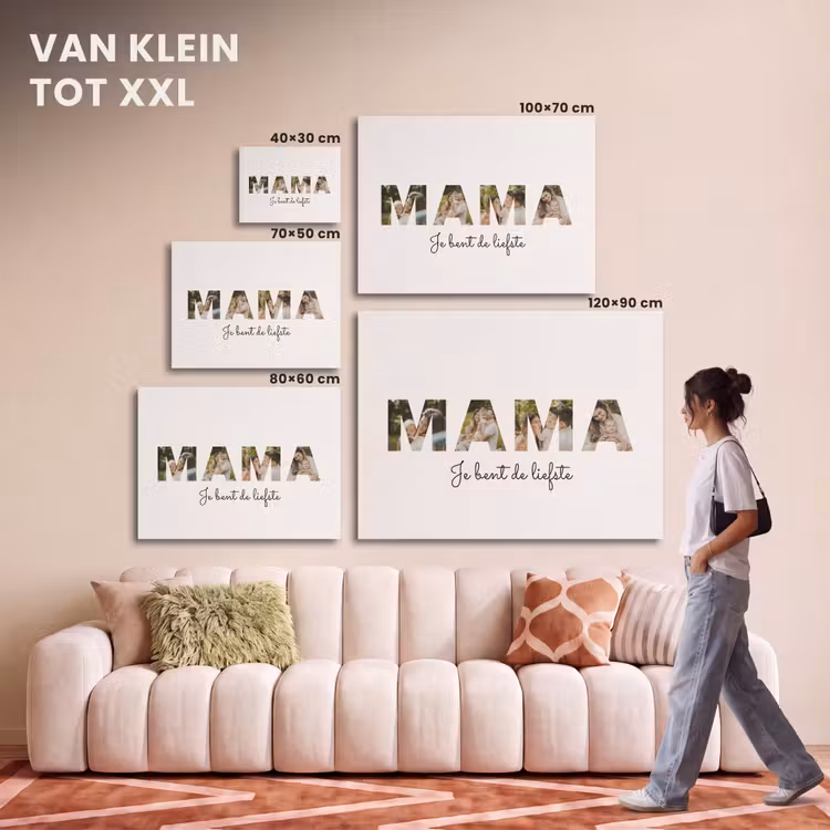 Akoestisch schilderij - Mama - Lettercollage — 7