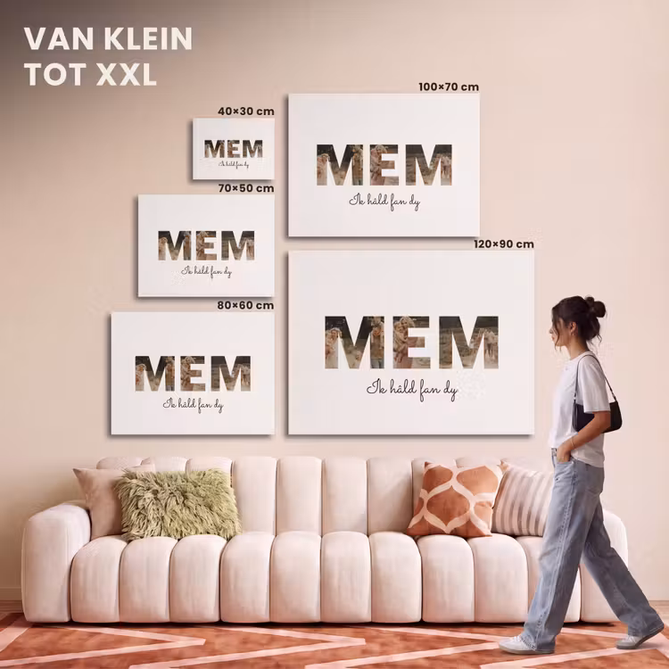 Akoestisch schilderij - Mem - Lettercollage — 7
