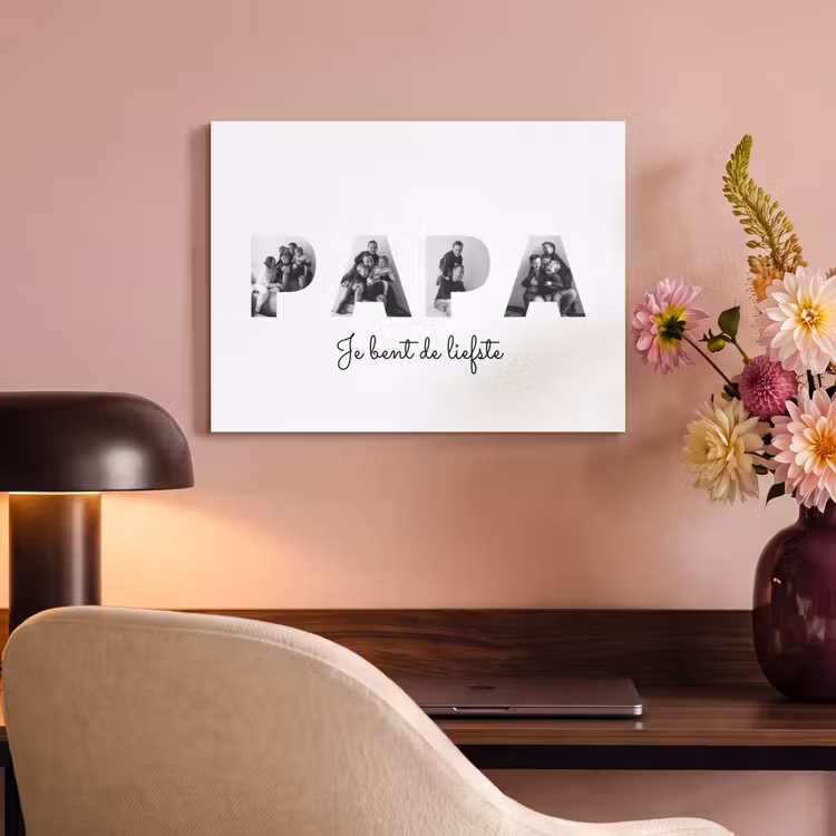 Akoestisch schilderij - Papa - Lettercollage — 6