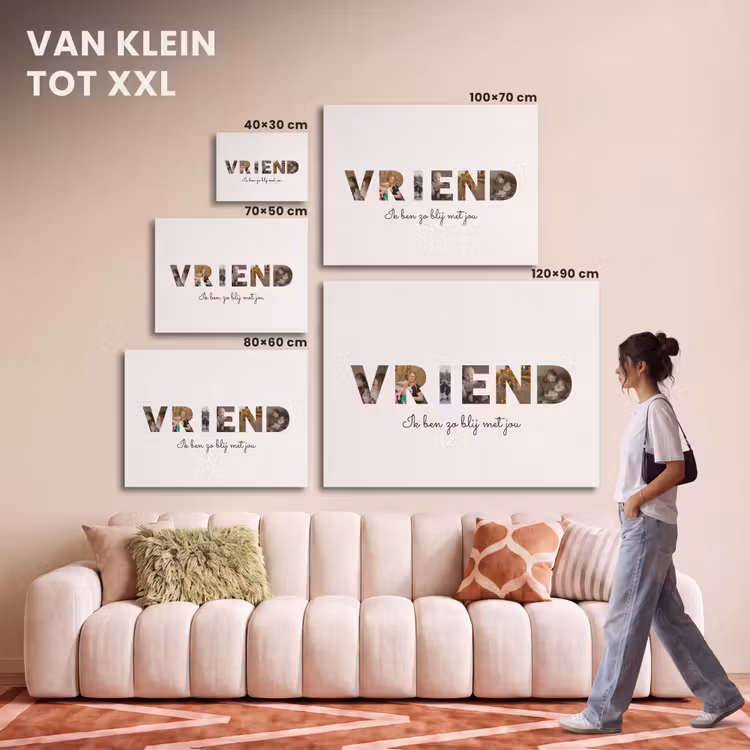 Akoestisch schilderij - Vriend - Lettercollage — 7