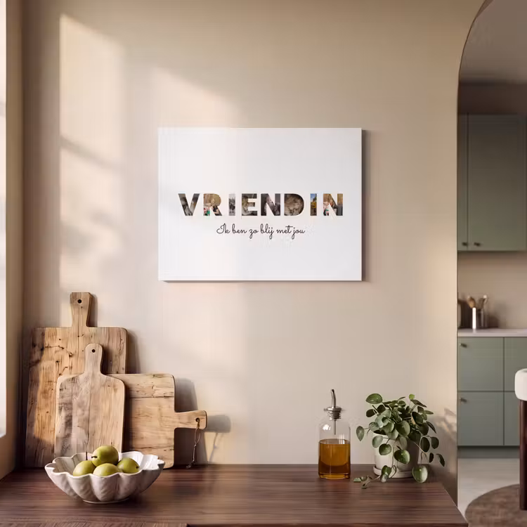 Akoestisch schilderij - Vriendin - Lettercollage — 4