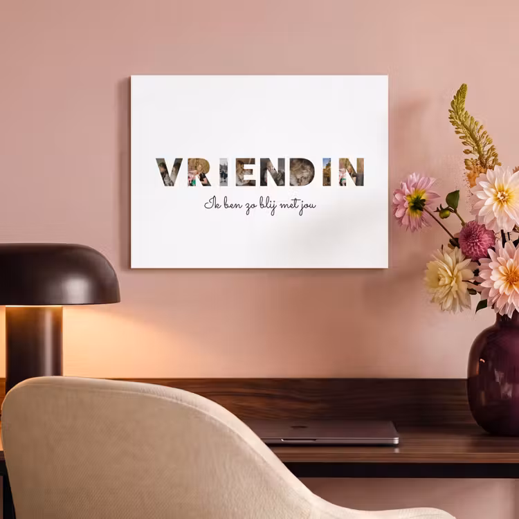 Akoestisch schilderij - Vriendin - Lettercollage — 6