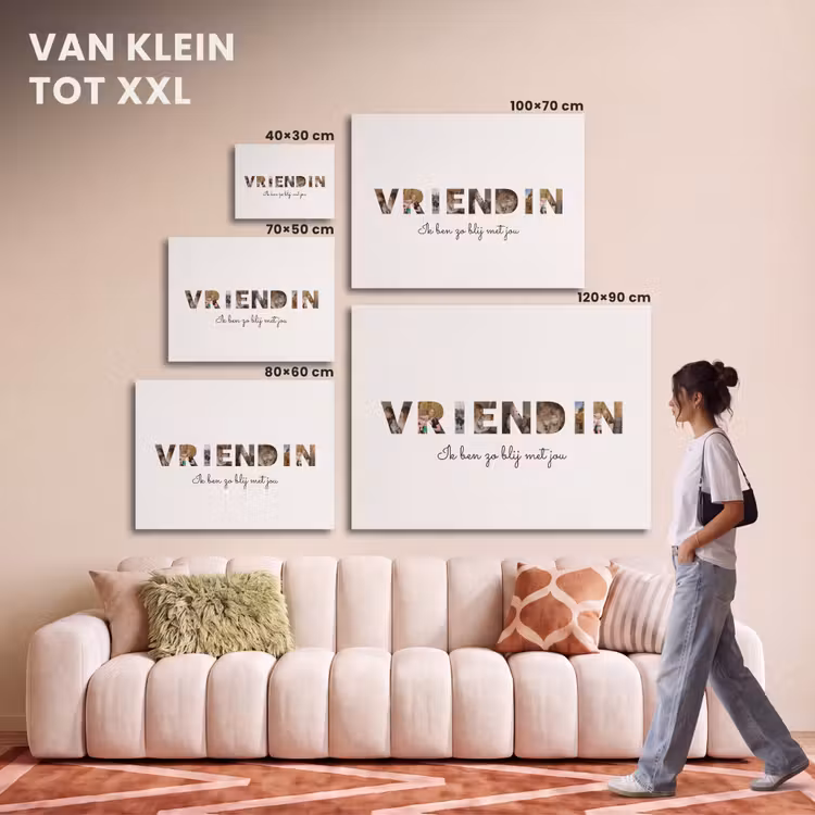 Akoestisch schilderij - Vriendin - Lettercollage — 7