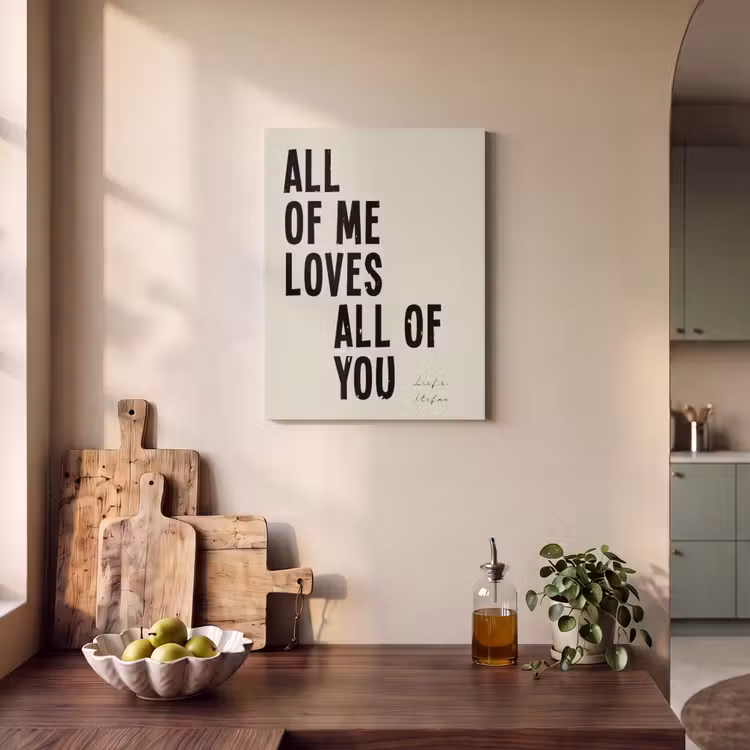 Akoestisch schilderij - All Of Me Loves All Of You — 4