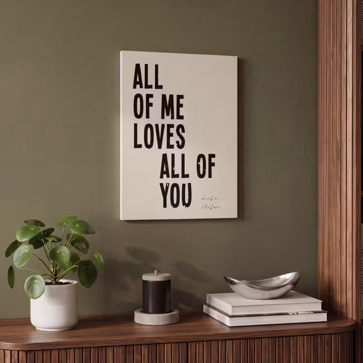 Akoestisch schilderij - All Of Me Loves All Of You — 6
