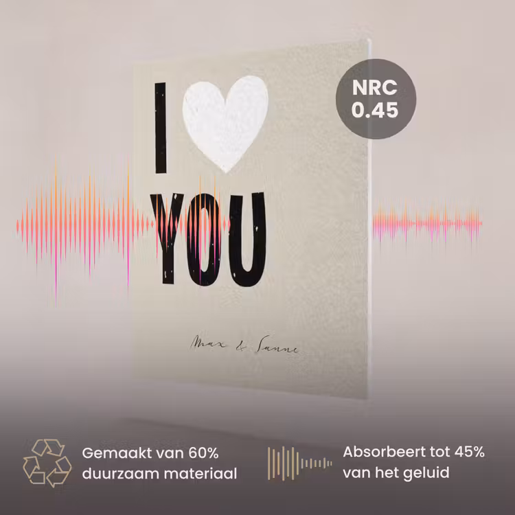 Akoestisch schilderij - I Love You — 3