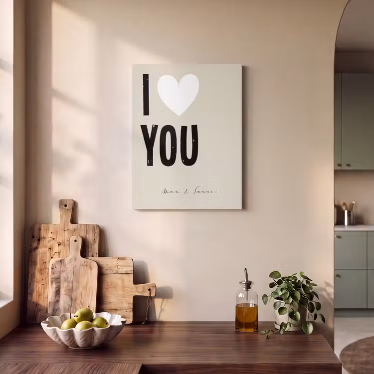 Akoestisch schilderij - I Love You — 4