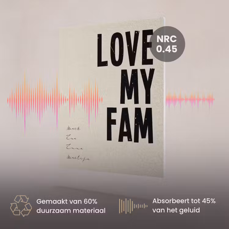 Akoestisch schilderij - Love My Fam — 3