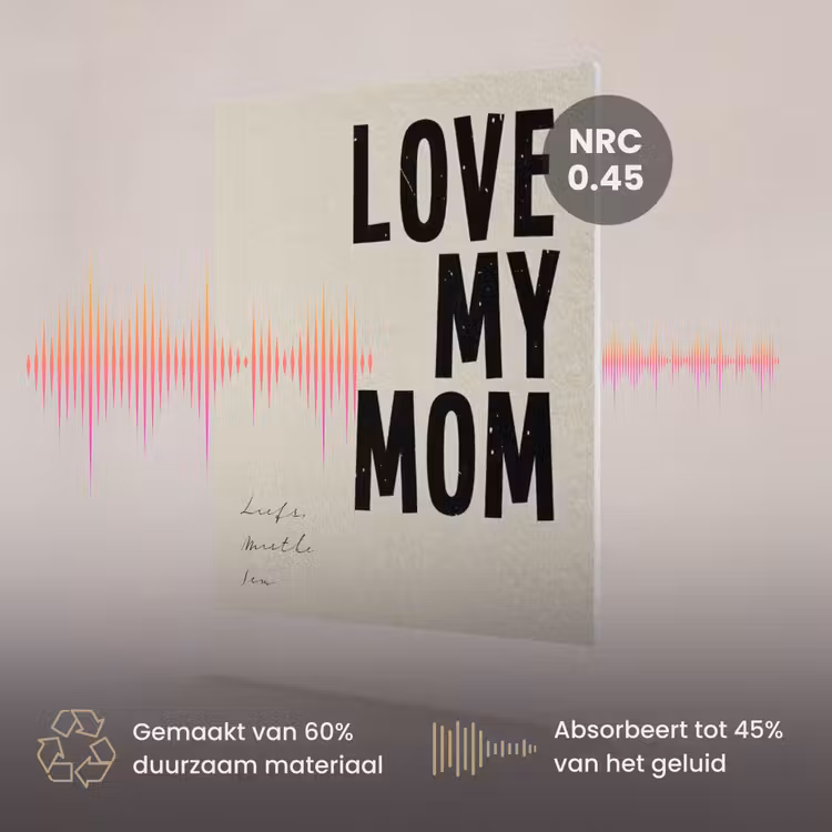 Akoestisch schilderij - Love My Mom — 3