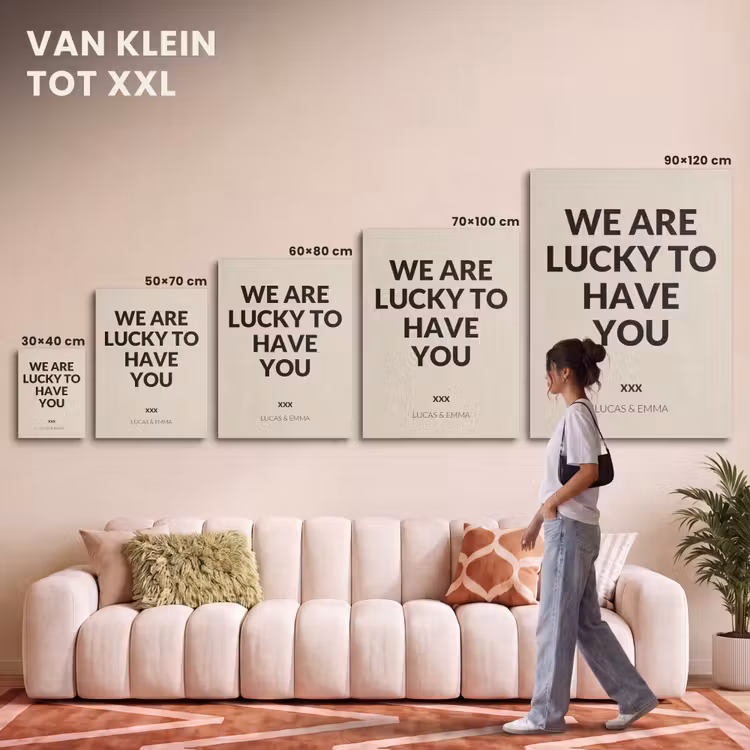 Akoestisch schilderij - We Are Lucky To Have You — 7