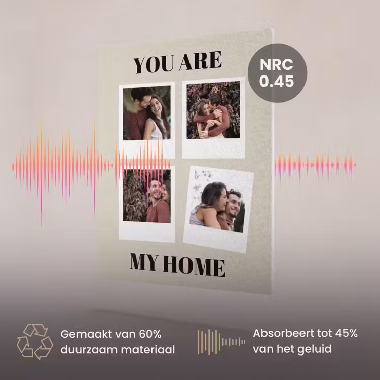 Akoestisch schilderij - You Are My Home - Collage — 3