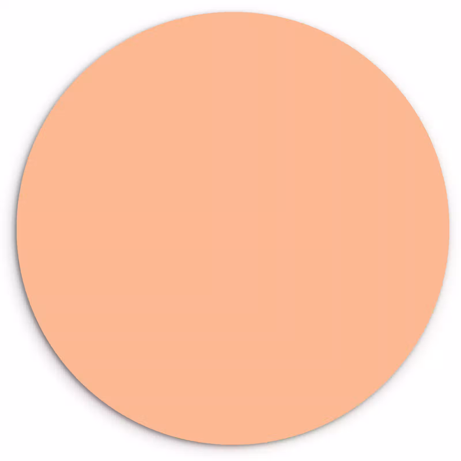 Muurcirkel - Abrikoos - Roze - Pastel - Effen - Kleur — 1