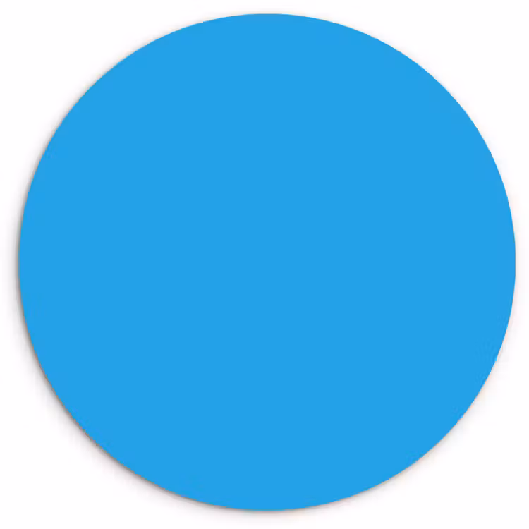 Muurcirkel - Blauw - Licht - Kleuren — 1