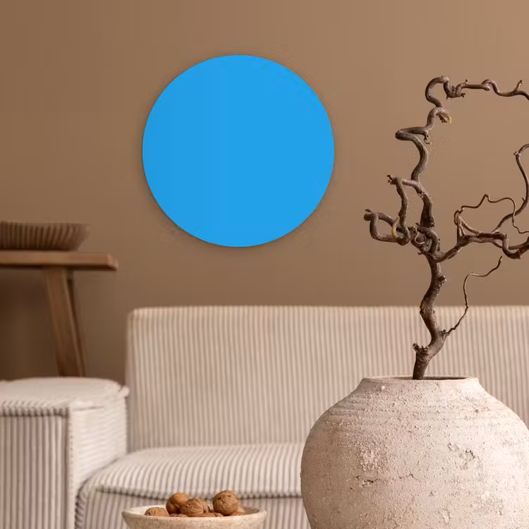 Muurcirkel - Blauw - Licht - Kleuren — 2