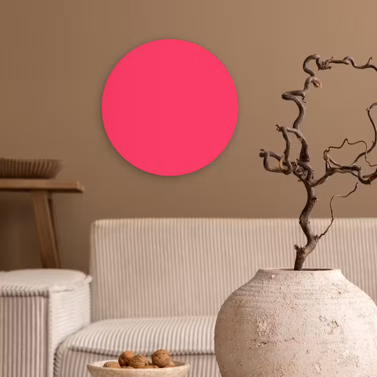 Muurcirkel - Karmijn - Kleuren - Palet - Roze — 2