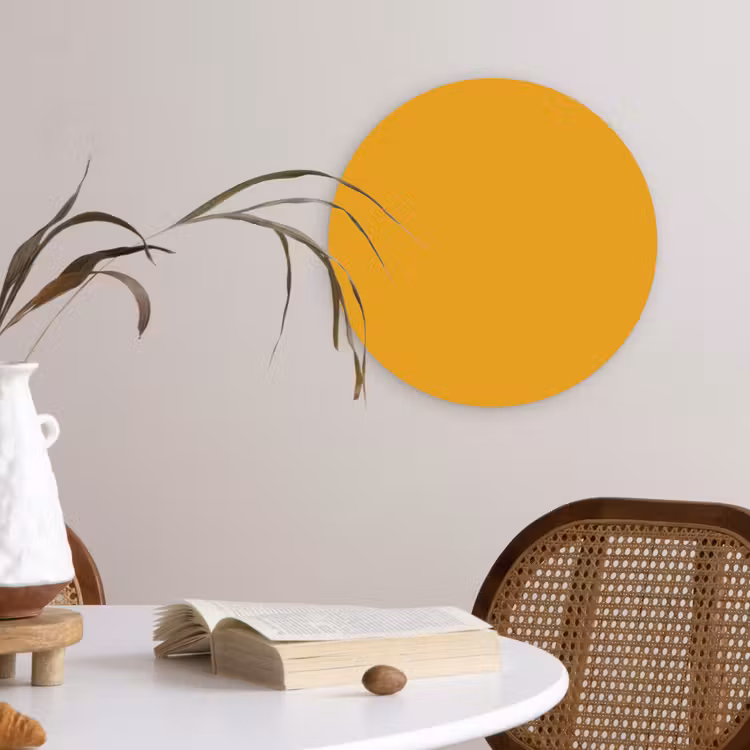 Muurcirkel - Okergeel - Herfst - Interieur — 4
