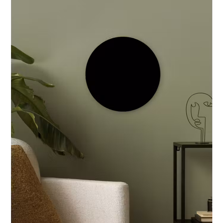 Muurcirkel - Zwart - Effen kleur — 3