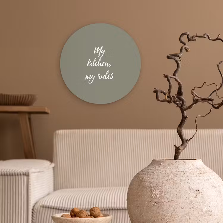 Muurcirkel - My kitchen, my rules - Spreuken - Quotes — 2