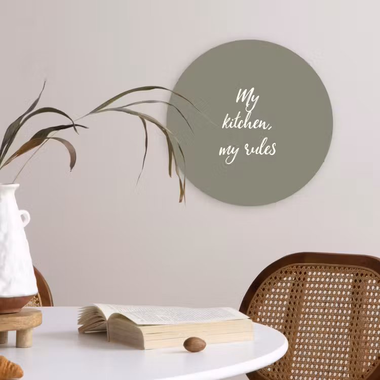 Muurcirkel - My kitchen, my rules - Spreuken - Quotes — 4