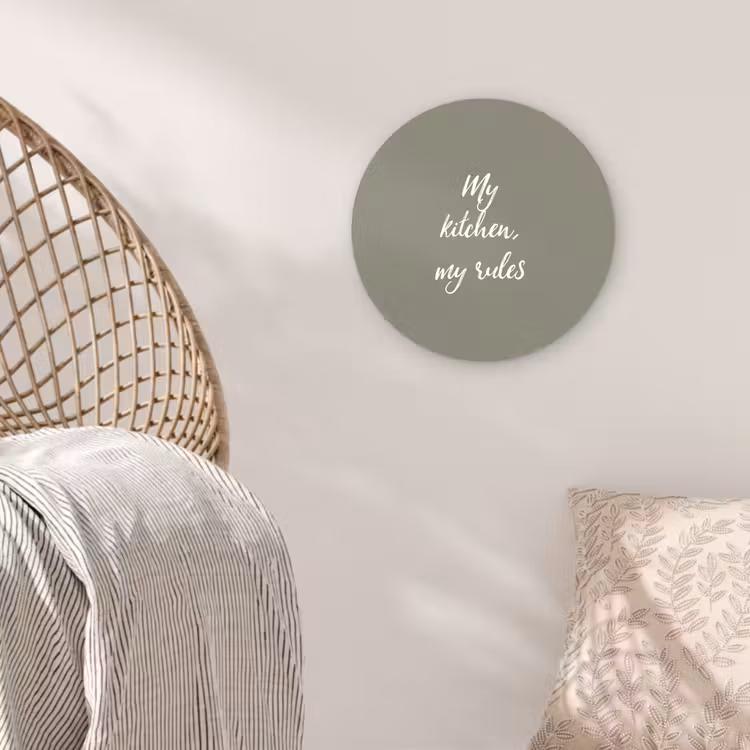 Muurcirkel - My kitchen, my rules - Spreuken - Quotes — 5