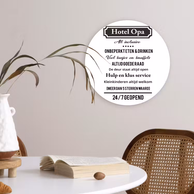Muurcirkel - Quotes - Hotel opa - Spreuken - Opa — 4