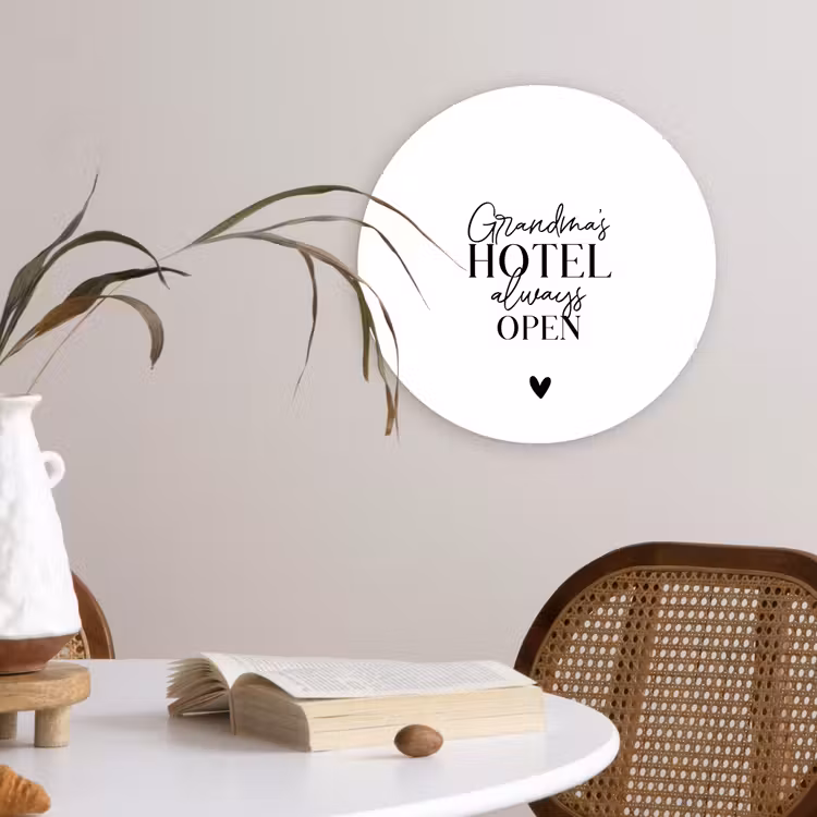 Muurcirkel - Quotes - Spreuken - Oma - Grandma's hotel always open — 4