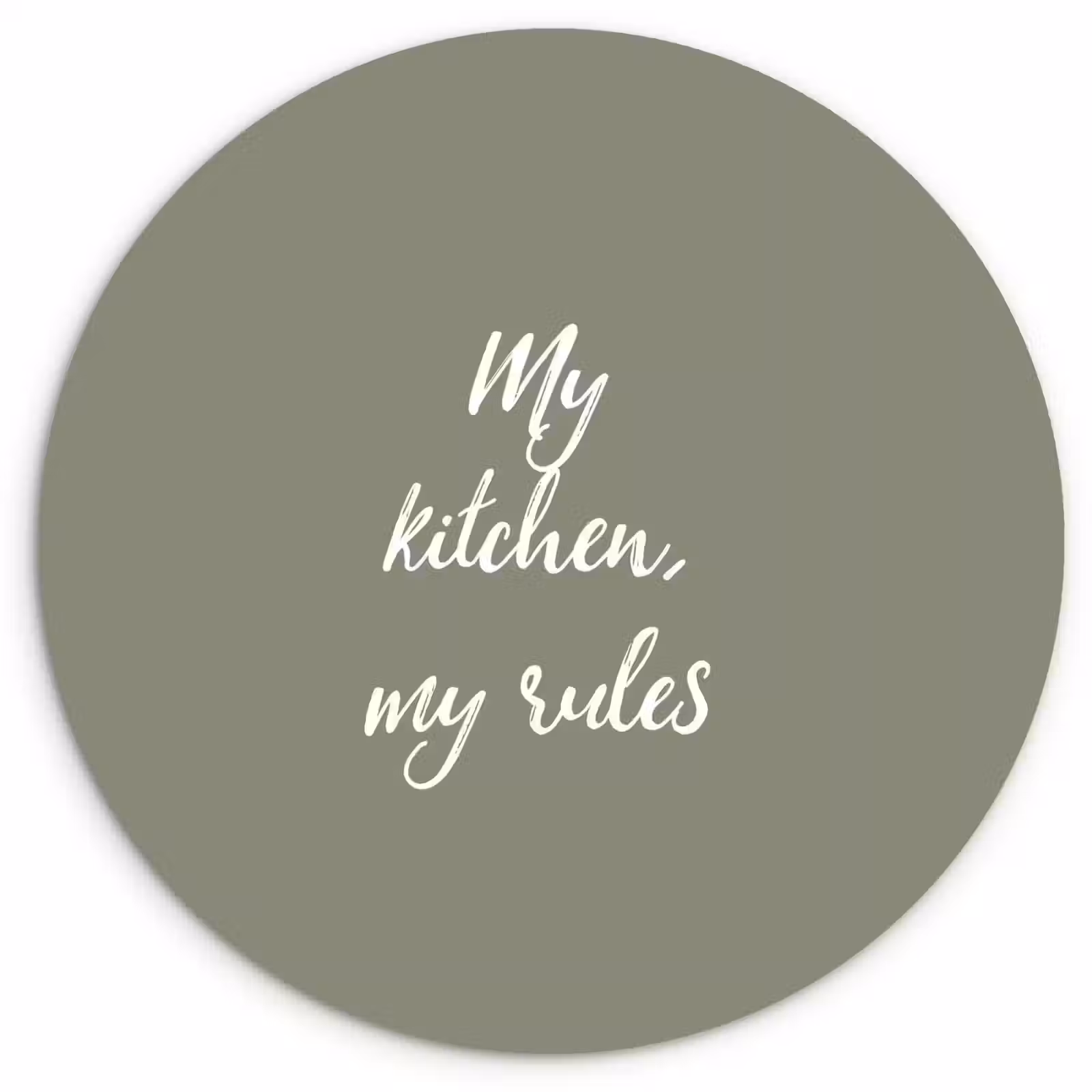 Muurcirkel - My kitchen, my rules - Spreuken - Quotes — 1