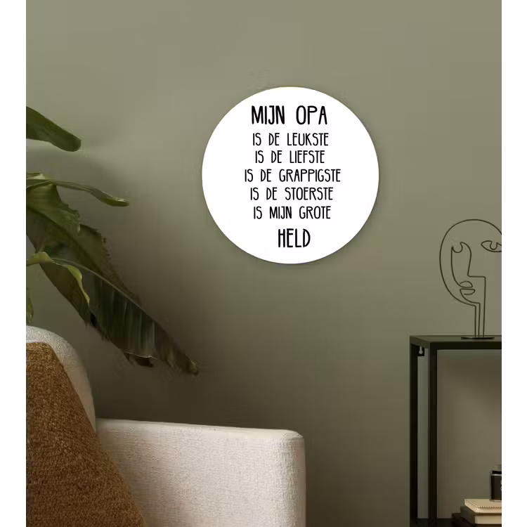 Muurcirkel - Quotes - Mijn opa is mijn grote held - Spreuken - Opa — 3