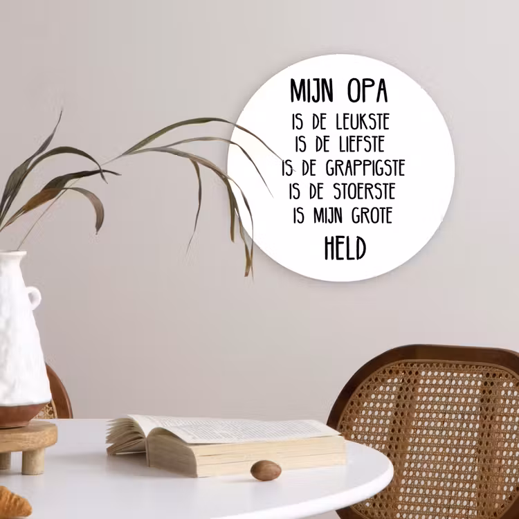 Muurcirkel - Quotes - Mijn opa is mijn grote held - Spreuken - Opa — 4