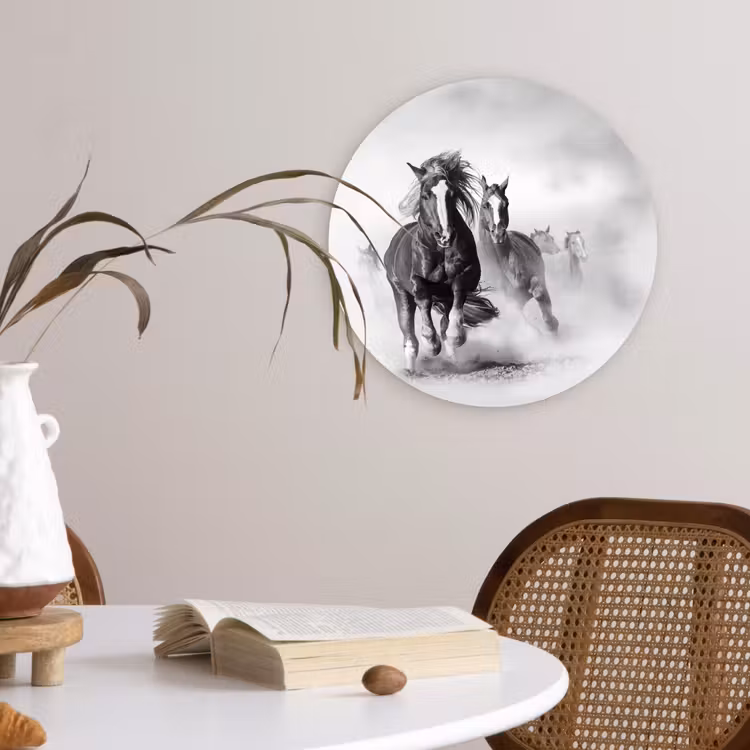 Muurcirkel - Paarden - Dieren - Illustratie — 4