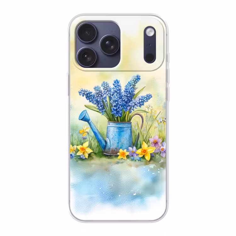 Telefoonhoesje Softcase - Gieter - Lavendel - Bloesems — 1