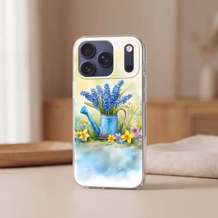 Telefoonhoesje Softcase - Gieter - Lavendel - Bloesems — 3